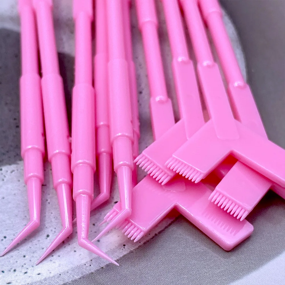 30pcs Eyelash Dying Set Silicone Eyelash Perm Pad Lash Rods Shield Lifting Y-Shape Eyelash Brush Mascara Applicator Makeup Tools view 5