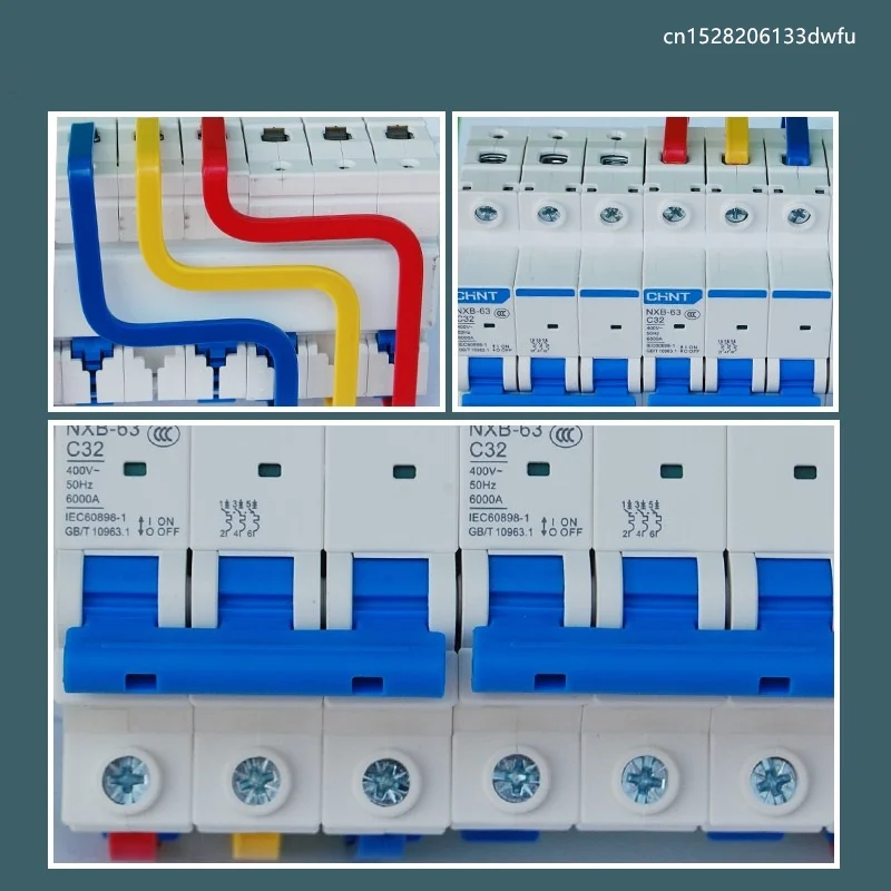 Sbarra di dispersione interruttore di circuito collegamento di alimentazione pezzo di piegatura assemblaggio di sicurezza 2P 3P 4P MCB RCBO cavo