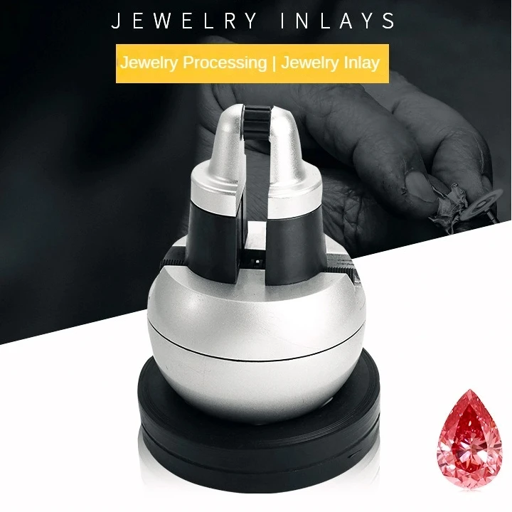 

A2 B2 C9 Jewelry Equipments Mini Engraving Ball Vise Tool, Block Ring Setting Tools Diamond Stone Setting With Full Attachment