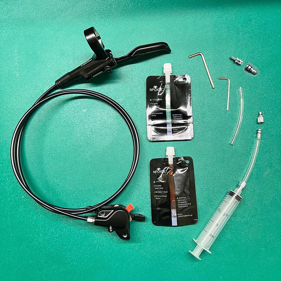 

Bicycle Hydraulic Brake Bleed Kit Easy M7/M5 Adapters for Disc Brakes Oil Injection Bleeding Cycling Maintenance Accessories