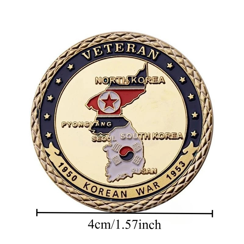 The Korean War 38th Parallel Souvenir Coin Collection Honor Our Real Heroes Forever Veteran Commemorative Coins