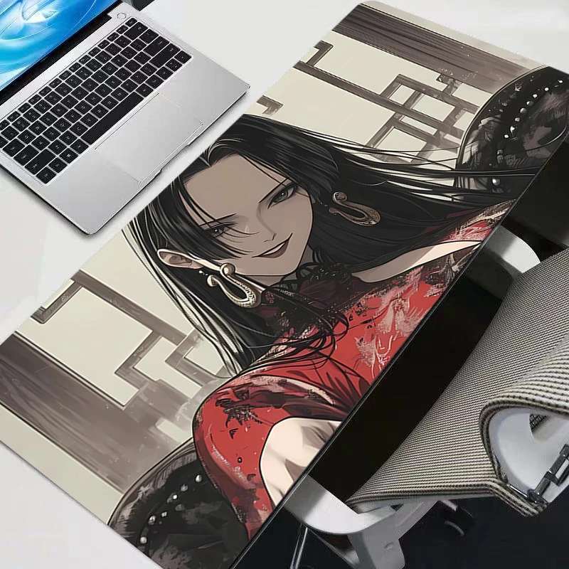 Nouveaux tapis de souris grand format One Piece Boa Hancock, tapis de bureau pour clavier et souris, tapis en caoutchouc pour jeux, tapis de souris pour ordinateur portable