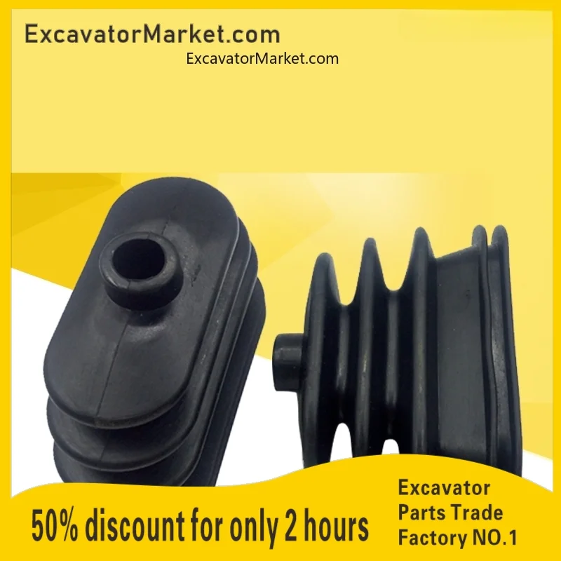 For Daewoo Doosan DH55 60 80-7 Excavator travel push rod dustproof cover Joystick handle rubber dust cover Excavator Accessories