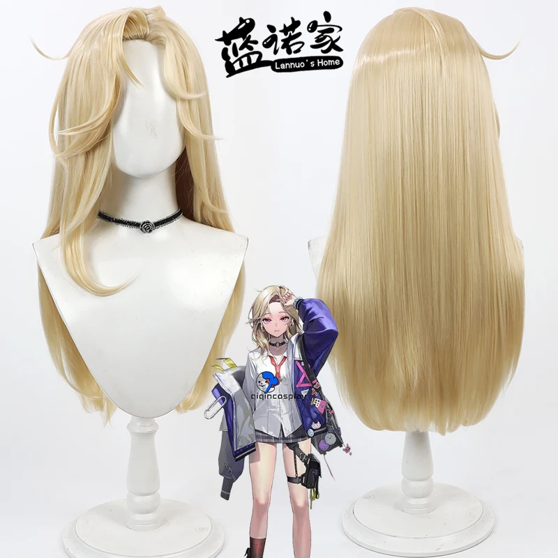 アニメニッケ勝利の女神エインコスプレウィッグハロウィンカーニバルパーティー小道具人工毛耐熱繊維 + ウィッグキャップ