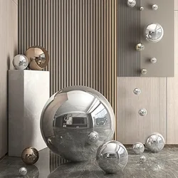 304 Stainless Steel Ball Metal Seamless Mirror Hollow Ball Rust-Proof High Gloss Sphere Smooth Glitter Home Ornament
