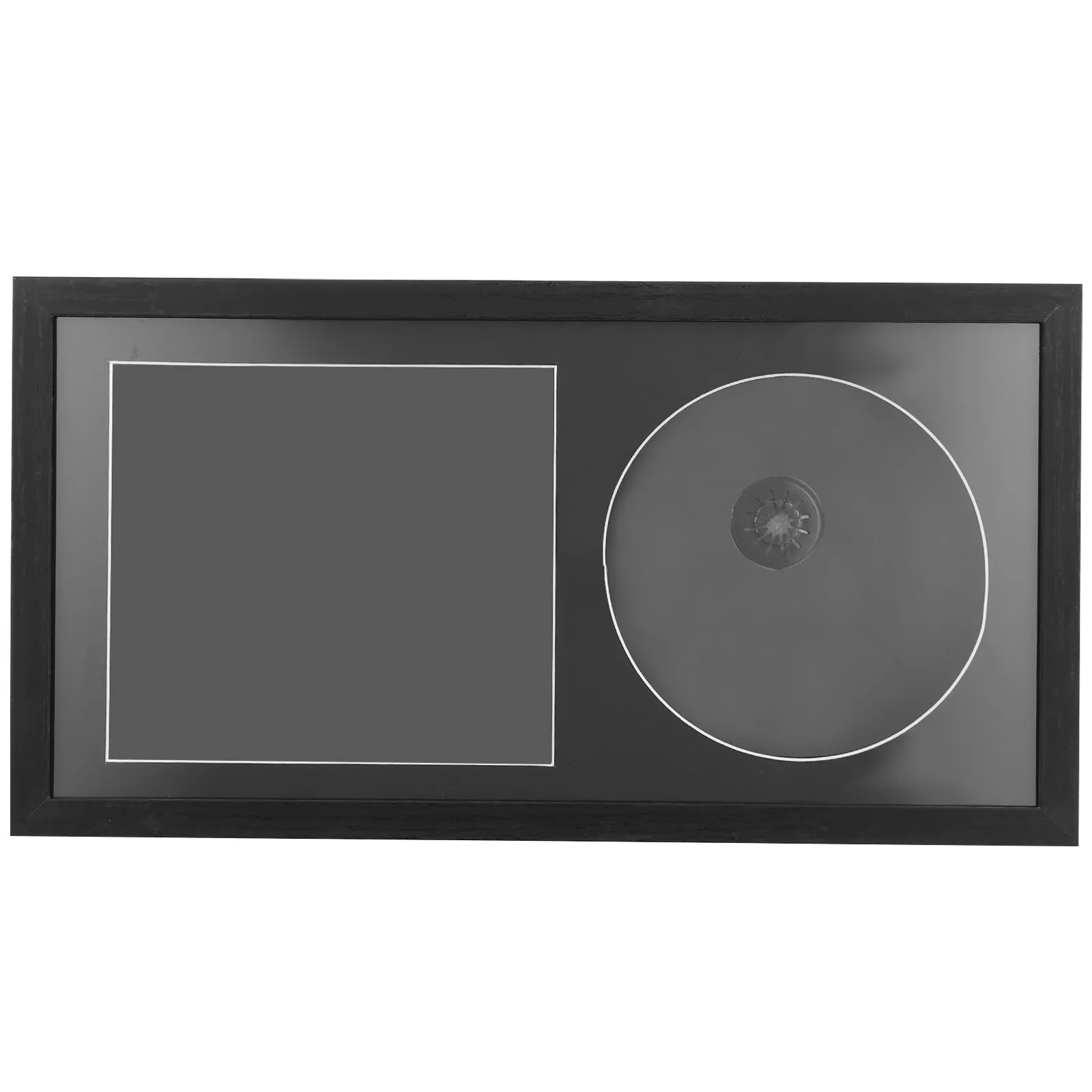 Record Album Frame Hollow Stereoscopic Vinyl Photo Frame Cd Display Stand Floating Wall Hanger for Music Picture Decor