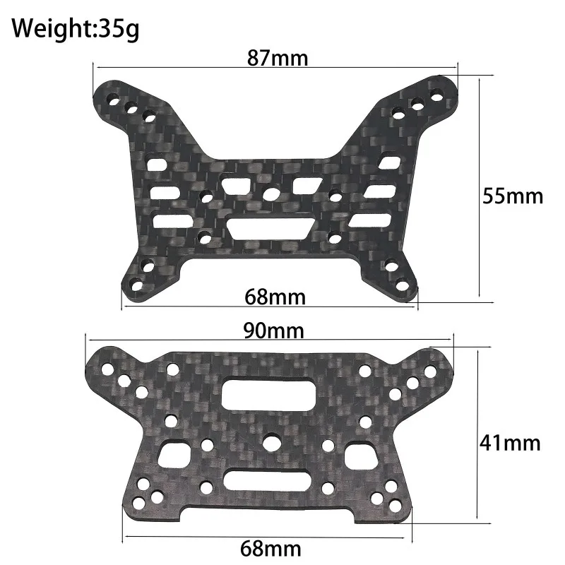 

FOR MJX 1/7 7303 RC Car Metal Upgrade Front Rear Shock Absorber Mount Butterfly Brace Spare Parts​
