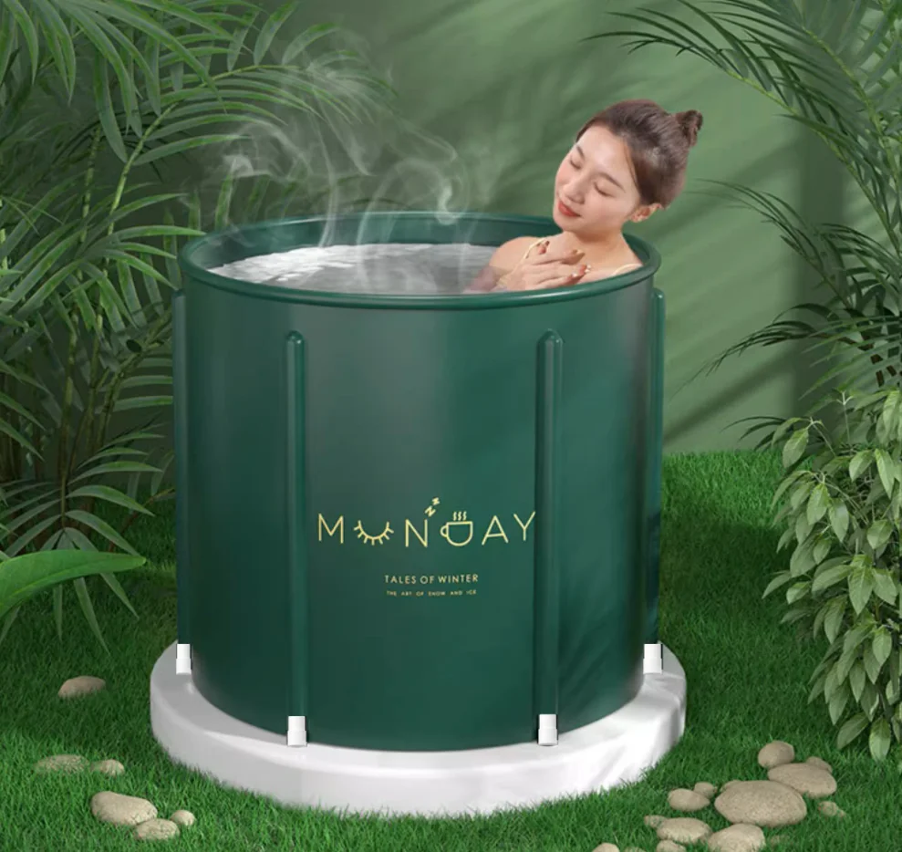 Shower Bucket for Adults Foldable Ice Bath Rehabilitation Sweat Steaming And Fumigation Dual-purpose Bucket for Babies