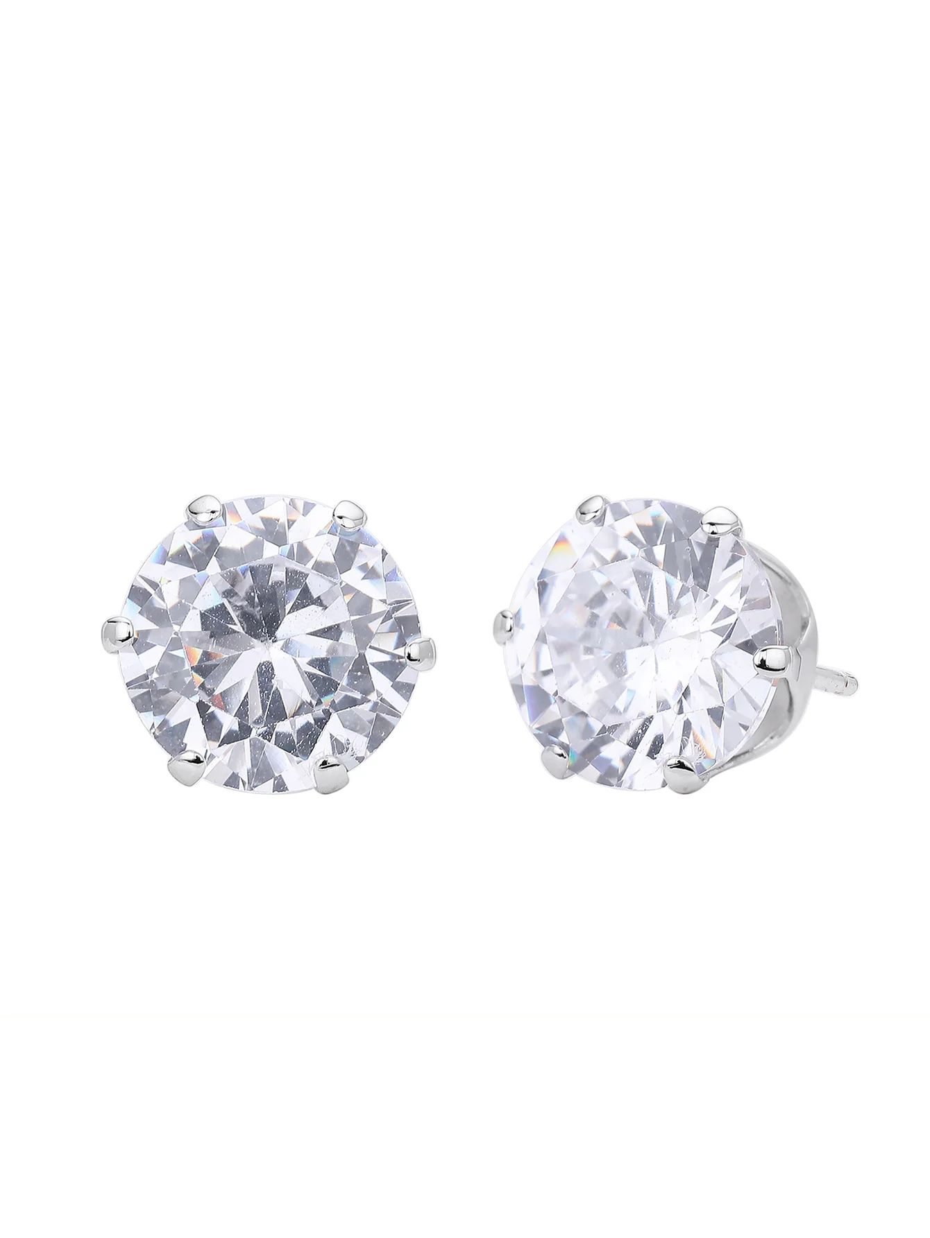 

Серьги-гвоздики из стерлингового серебра S925 с ультра-блестящими фианитами | Французский легкий люкс | Подарок на День святого Валентина и День матери