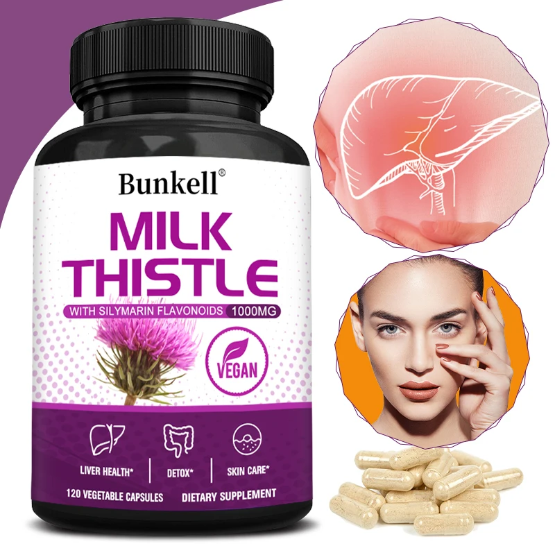 Liver Care Capsules - with Milk Thistle - Support Liver Detoxification and Cleansing , Provides Antioxidant