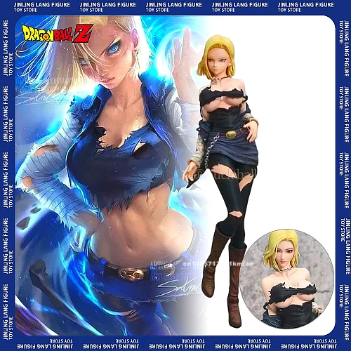 

Dragon Ball Z Android 18 Action Figure 30cm Sexy Lazuli PVC Collectible Model Doll Anime Statuette Ornament for Birthday