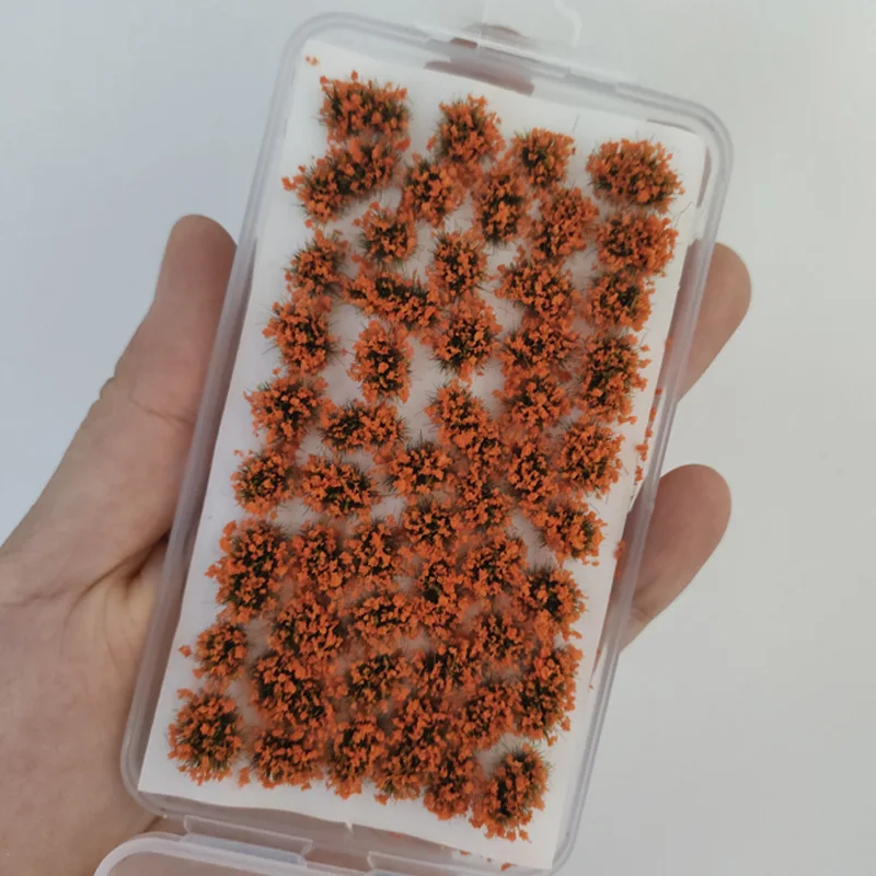 Miniature Irregular Flower Grass Model Kits Plant Materials for Micro Train Railway/Garden Sand Table Scene Diorama Accessories