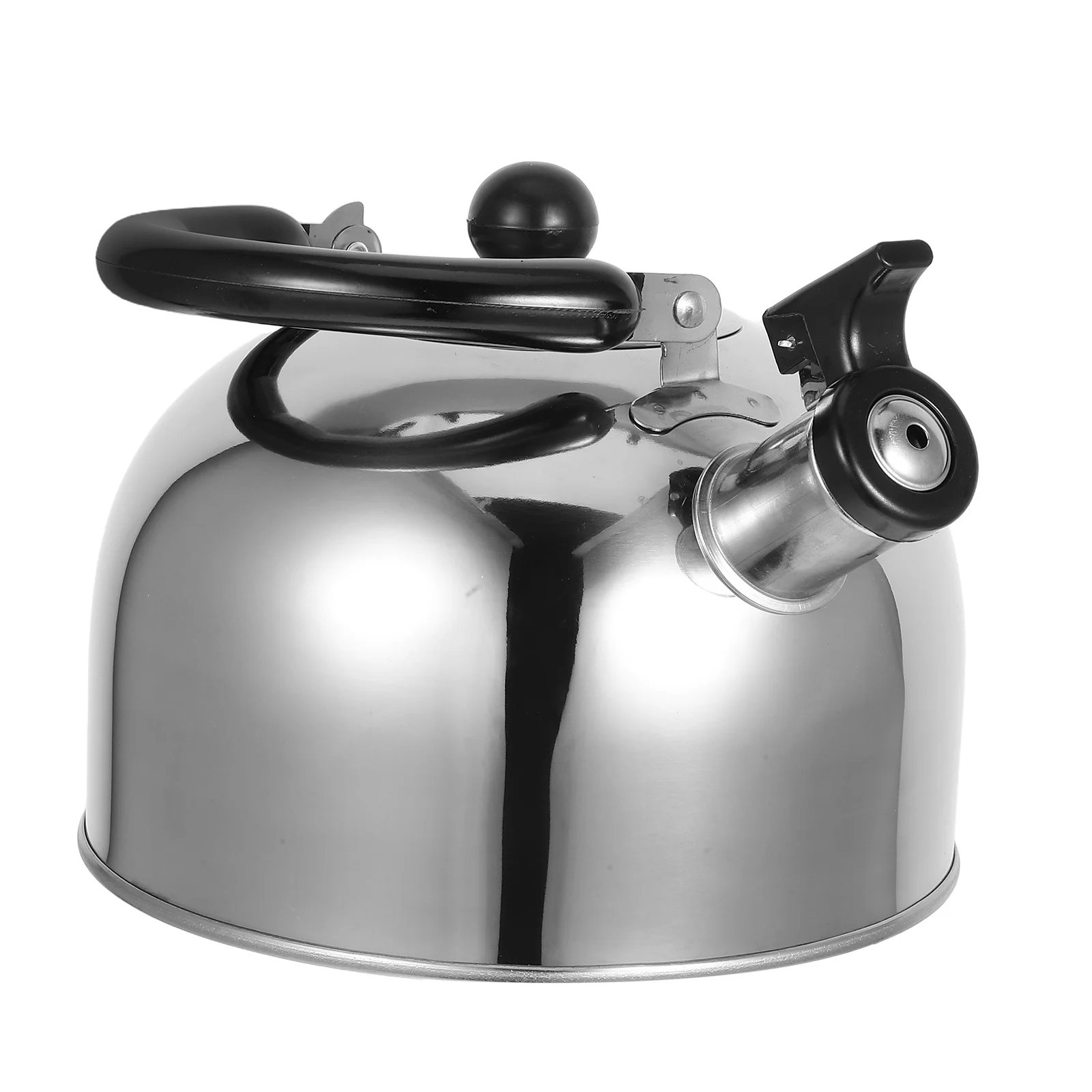 

Stainless Steel Whistling Kettle Small Reliable Tea Pot Thick Flat Bottom Comfortable Handle Stove Top Kettle for Gas Induction