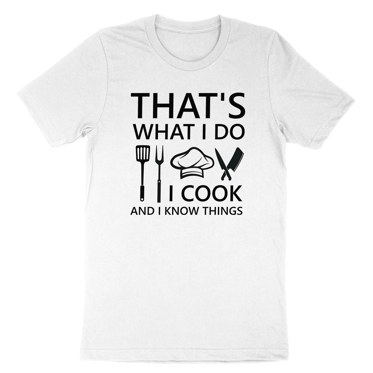 T-shirt da cucina divertente da chef da uomo con stampa di cappello da cuoco - T-shirt casual girocollo a maniche corte Chefs Harajuku Camicie grafiche