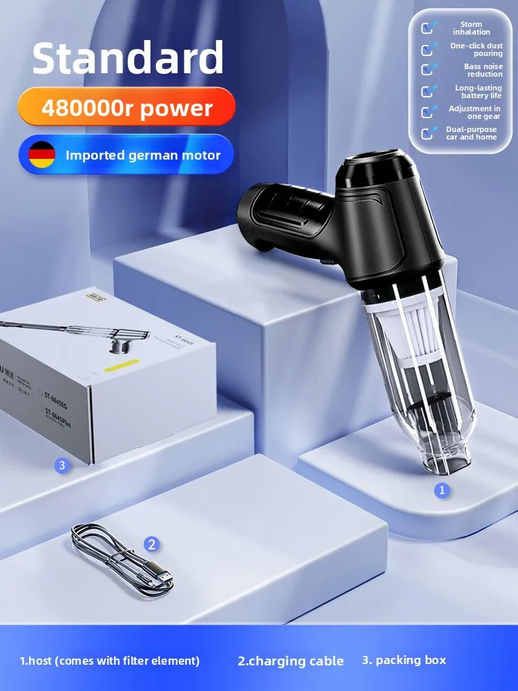 

Dual-Purpose Wireless Car Vacuum Cleaner Powerful Small Blowing Suction Large Household Dust Cleaning Battery Handheld Vacuums
