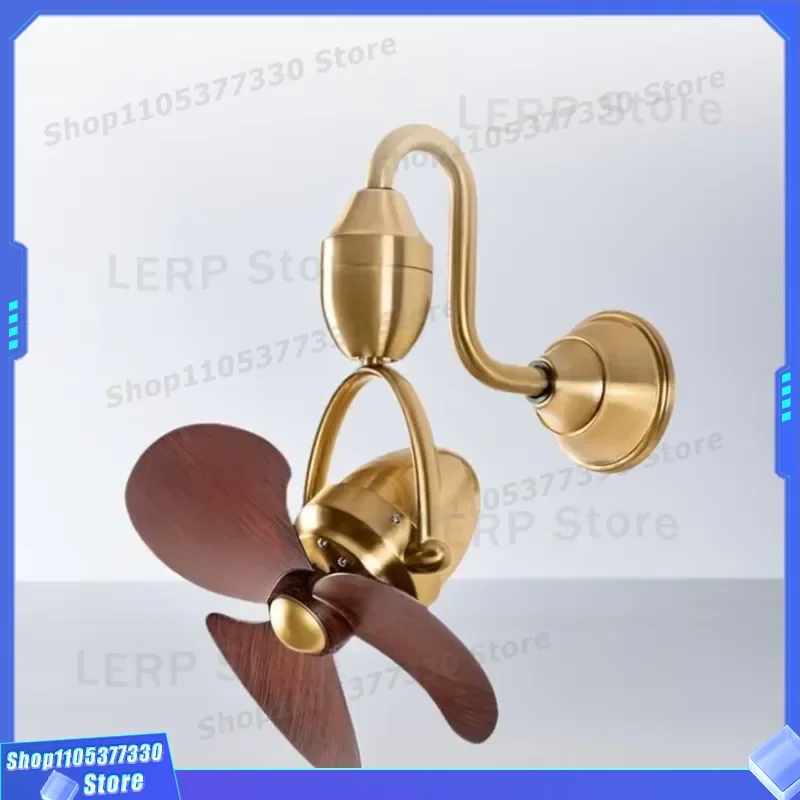 Silent BLDC Motor Wall Mounted Ceiling Fan 3 Blade ABS Shaking Head Design With Remote Control For Home Bedroom Living Room