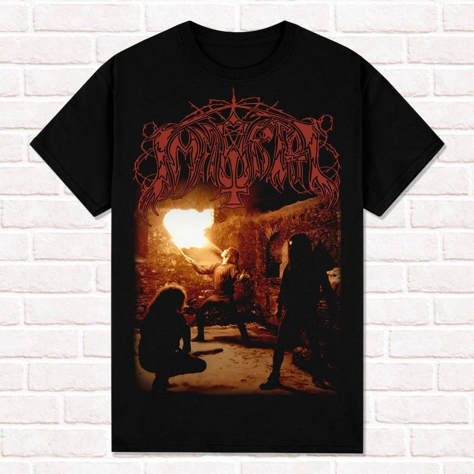 Immortal T-Shirt Diabolical Fullmoon Mysticism True Norwegian Black Metal Summer Cotton Men's Women Tee Streetwear Casual Trendy
