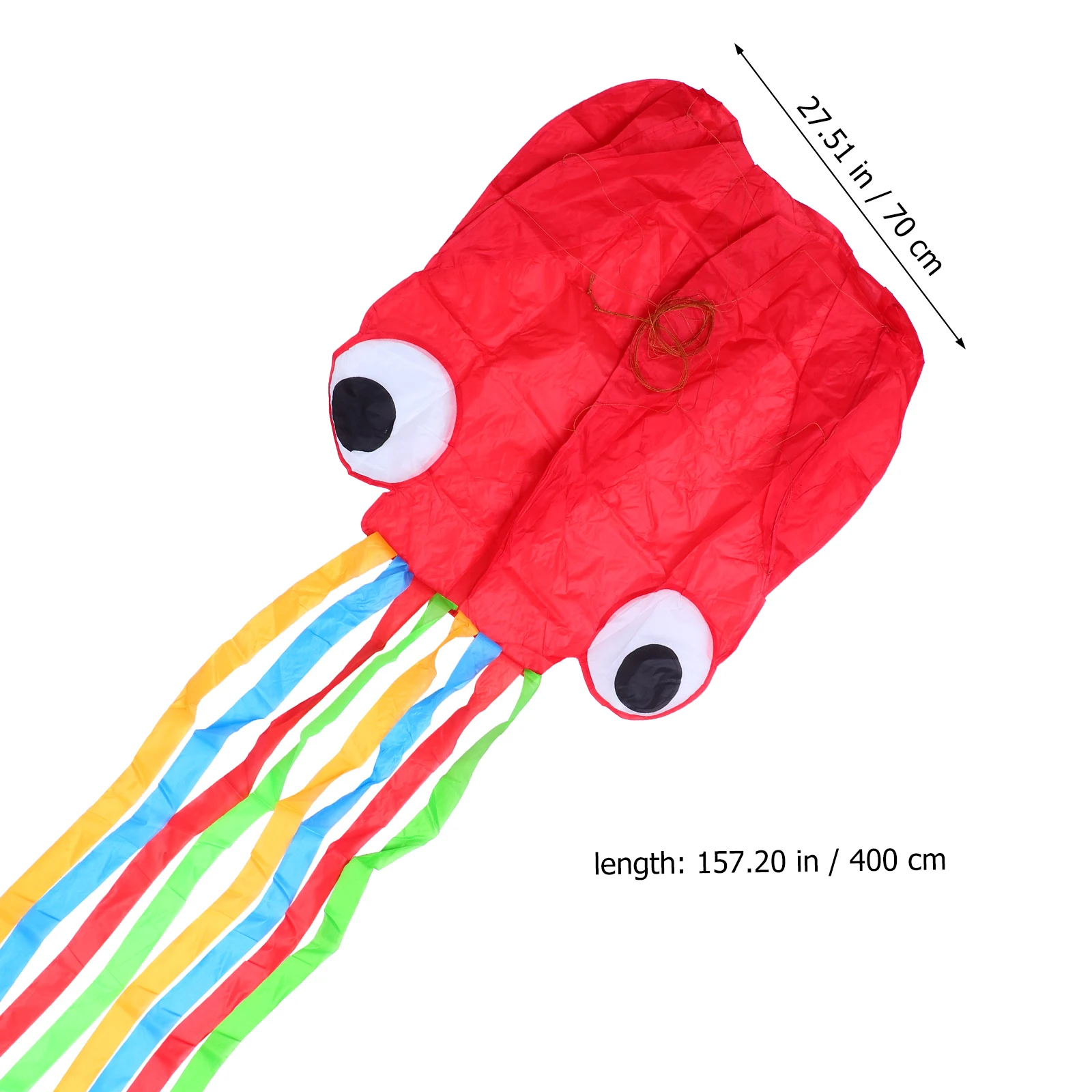 Cometa de pulpo al aire libre para niños, divertido juguete volador, sin tela de cola larga, dibujos animados