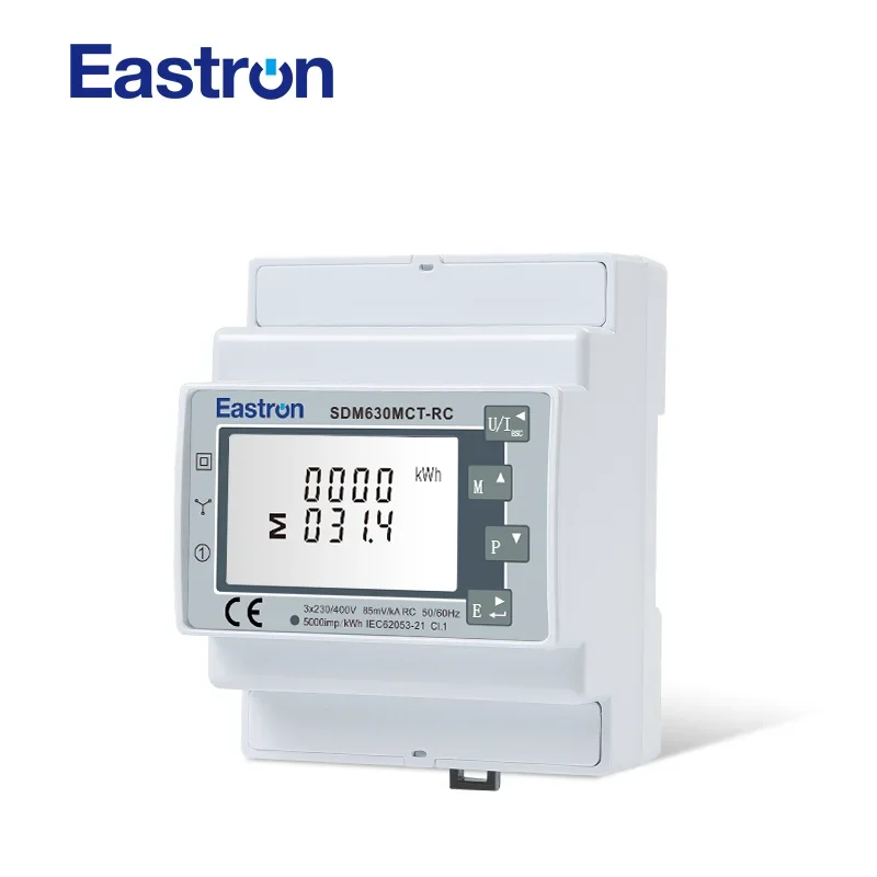 MMEastron SDM630MCT-RC Smart Building Stromzähler, bis zu 20 kA Primärstrom LCD-Display Rogowski Coil Meter