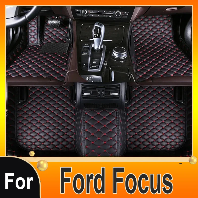 Car Floor Mats For Ford Focus MK2.5 2006 2007 2008 2009 2010 2011 Auto Foot Pads Automobile Carpet Cover Interior Accessories