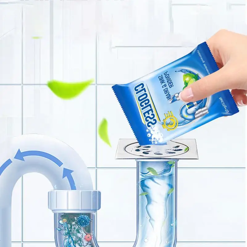 1pc Household drain cleaner deodorant kitchen toilet bathtub sewer cleaning powder Pipe dredging cleaning chemicals tools