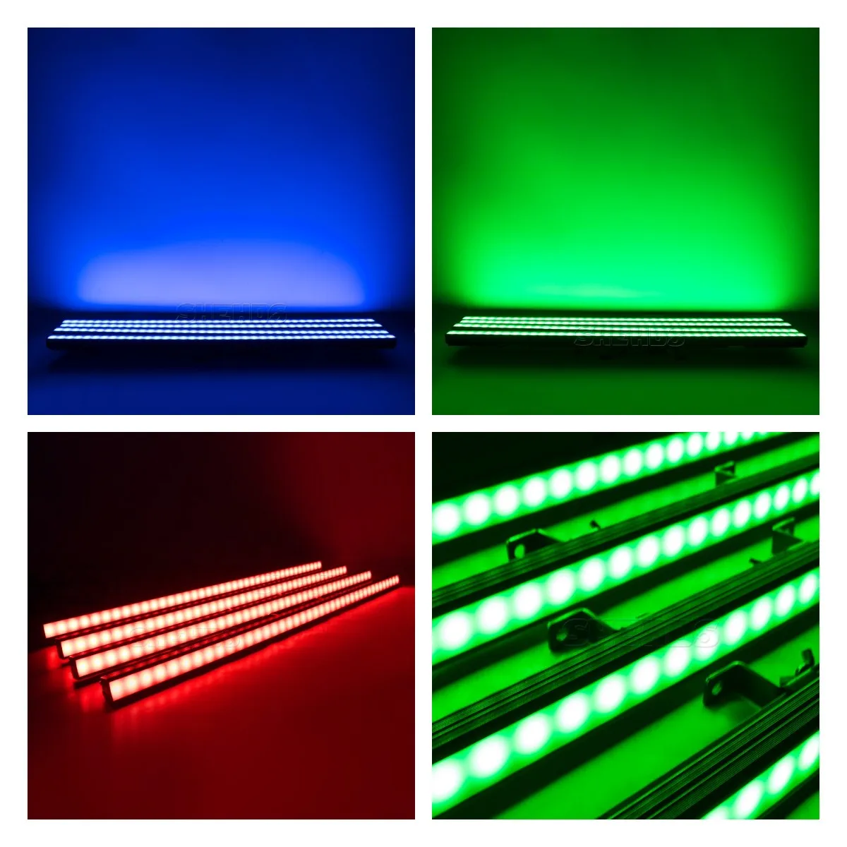 Imagem -06 - Shehds-rgbw Strip Light Source Decoração Efeito para Palco Bar Festa Boate Wash Wall Pixel 40x0.3w Pcs