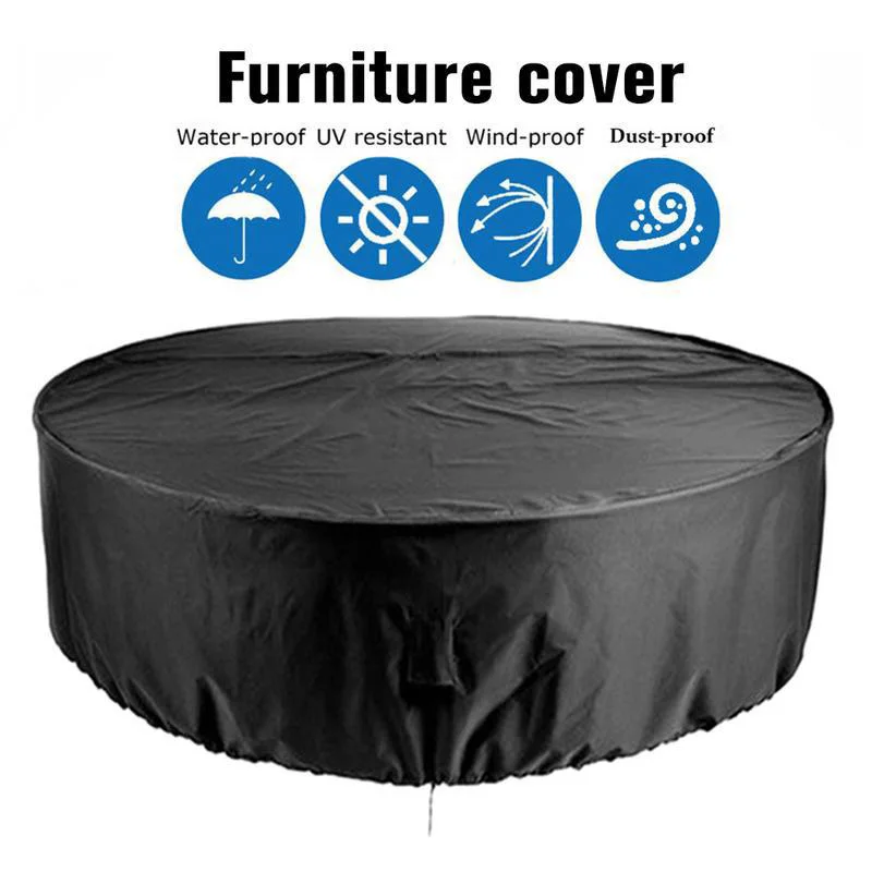 Circular Furniture Protective Cover Fountain Pool Dust Cover Insulation Box Insulation Cover Oxford Cloth