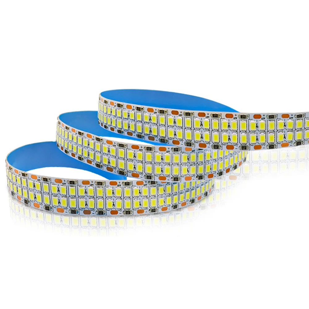 SMD 2835 led strip tape light 12V 24V SMD2025 624 480leds/M IP20 Warm White cool white Flexible rope stripe 2400leds 5m/roll