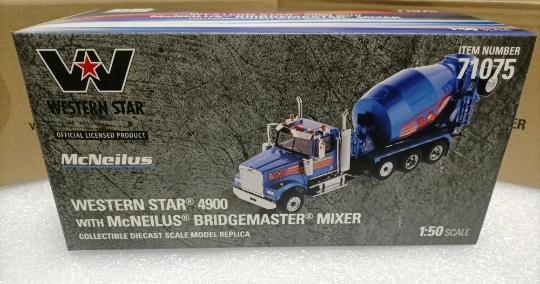 DM 1 50 Western Star Caminhão betoneira modelo Western Star 4900 Azul
