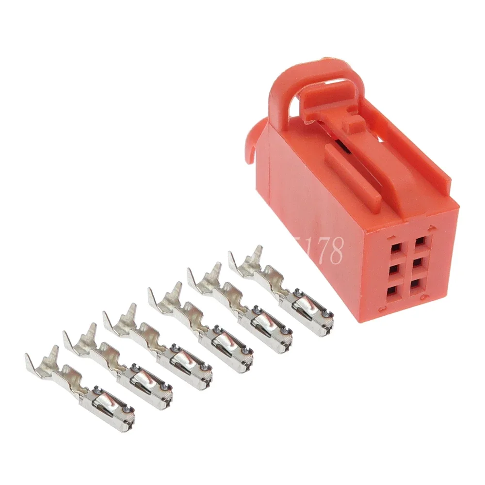 1 Set 6 Pin 1534121-3 4D0971636B Car Tire Pressure Alarm Plug Auto Wire Harness Connector Small Current Socket with Wires