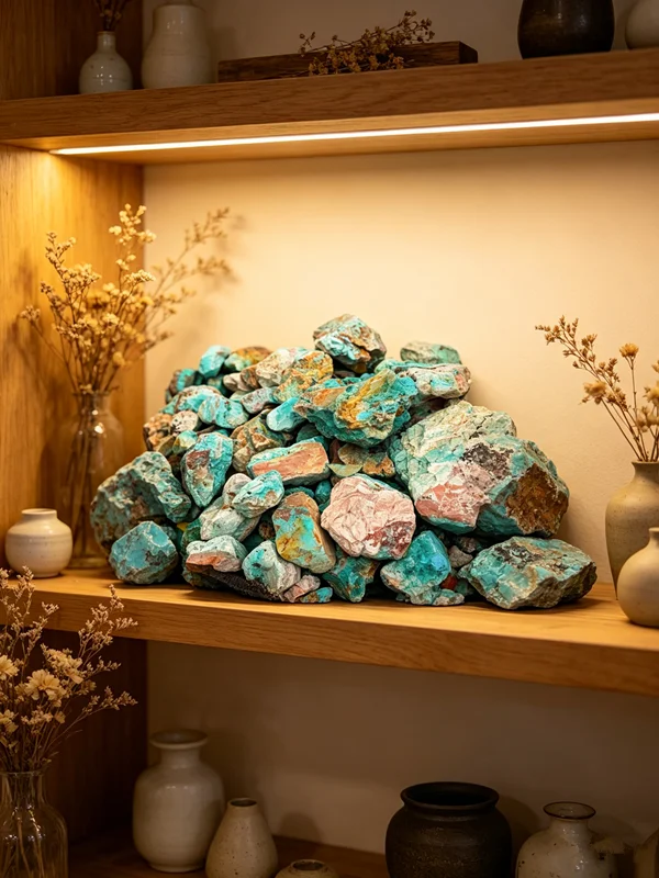 Natural Phoenix Blue Turquoise for Making Jewelry Accessories Rough Stone Ornaments Turquoise Pigment Gemstones Home Decoration