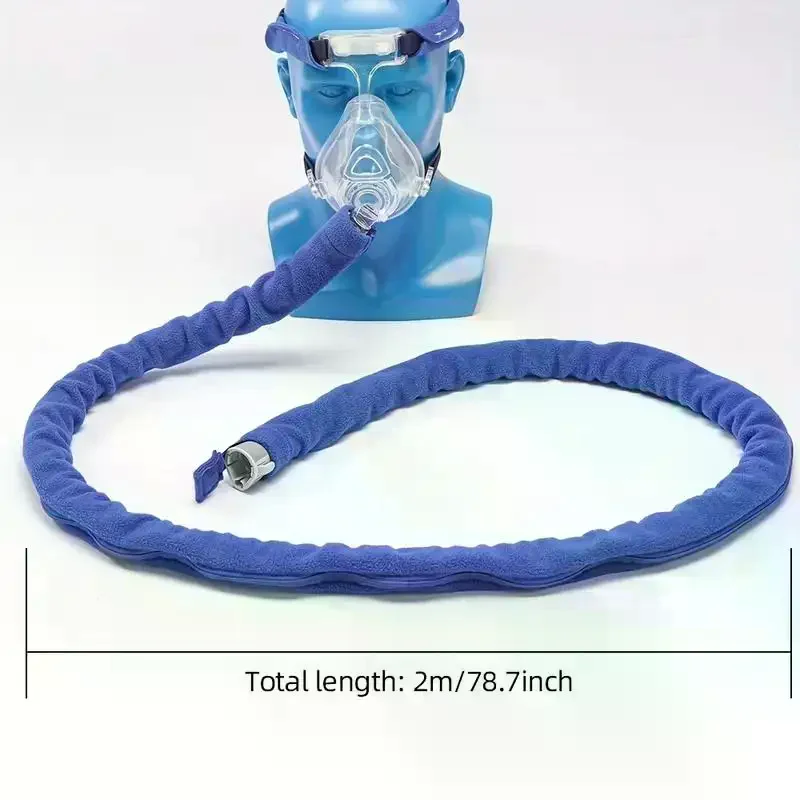 1.8m Soft & Washable CPAP Hose Tube Cover CPAP Hoses Zippered Tubing Wrap Pipe Protector Accessory Prevent Noise Condensation