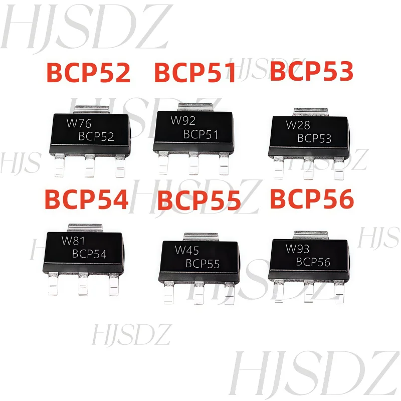 100PCS/LOT BCP51 BCP52 BCP53 BCP54 BCP55 BCP56 SOT223 BCP5616TA BCP5616 SOT223 Transistores de Potencia - Alta Eficiencia