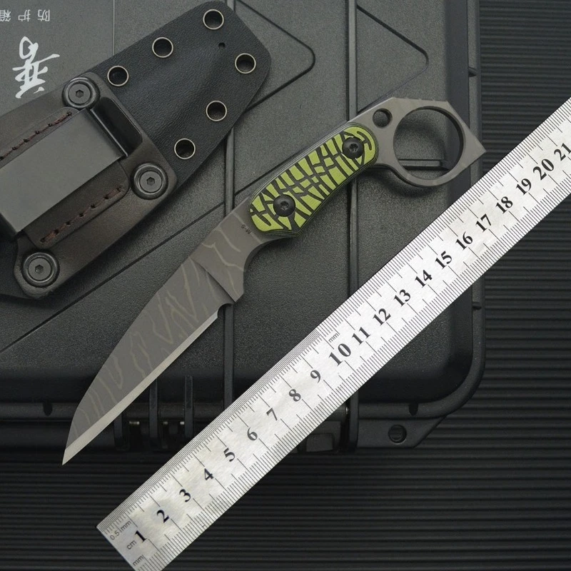 New M5 Small Straight Knife 14C28N High Hardness Sharp EDC Small Knife Wilderness Survival Knife Camping Tool