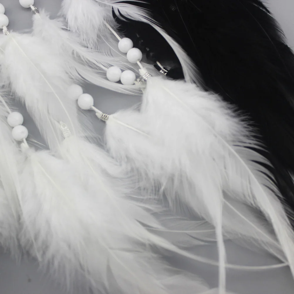 

Yin Yang Dreamcatcher Handmade Wall Hanging Ornament Car Bedroom Decoration Bohemian Dreamcatcher Gift