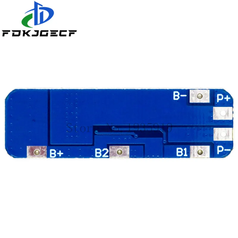 3S 10A 12V شاحن بطارية ليثيوم لوح حماية وحدة ل 3 قطعة 18650 خلية بطارية ليثيوم أيون شحن BMS 10.8 فولت 11.1 فولت 12.6 فولت #3