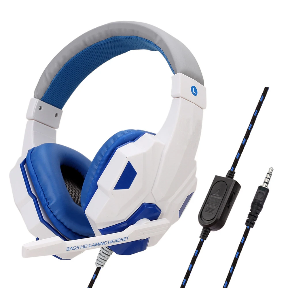 Bedrade Ps4/Ps5/Xbox/Smartphone/Pc Headset Gaming Headset 120 ° Verstelbare Gamer Headset Met Ruisonderdrukkende Microfoon