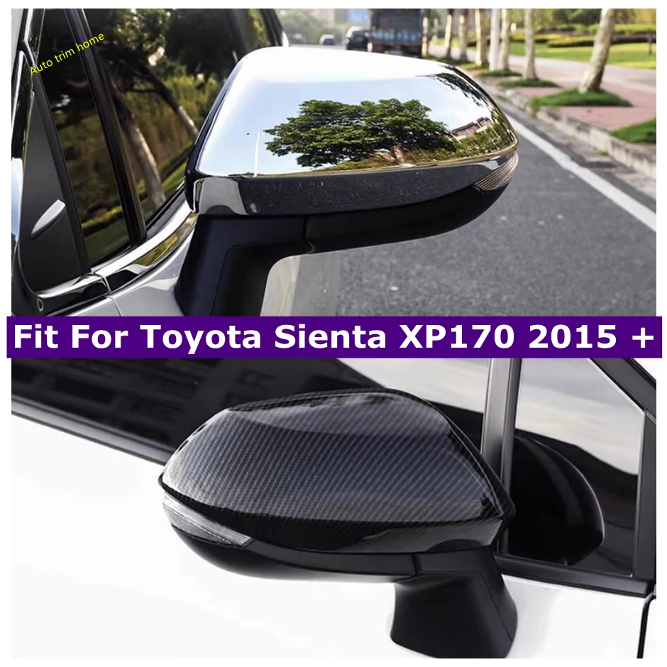 

Car Rearview Mirror Cap Cover Trim Accessories Chrome Side Turn Signal Mirror Decor Covers For TOYOTA Sienta XP170 2015 - 2020