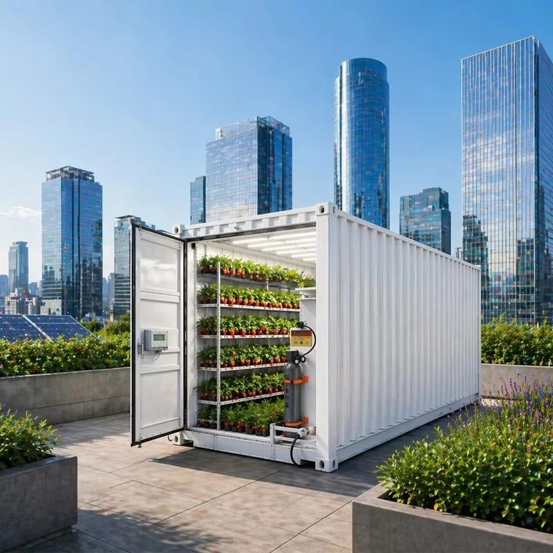 40ft Container Hydroponic Farm for Lettuce Kale Herb Vegetables Automated Irrigation Growing System Custom