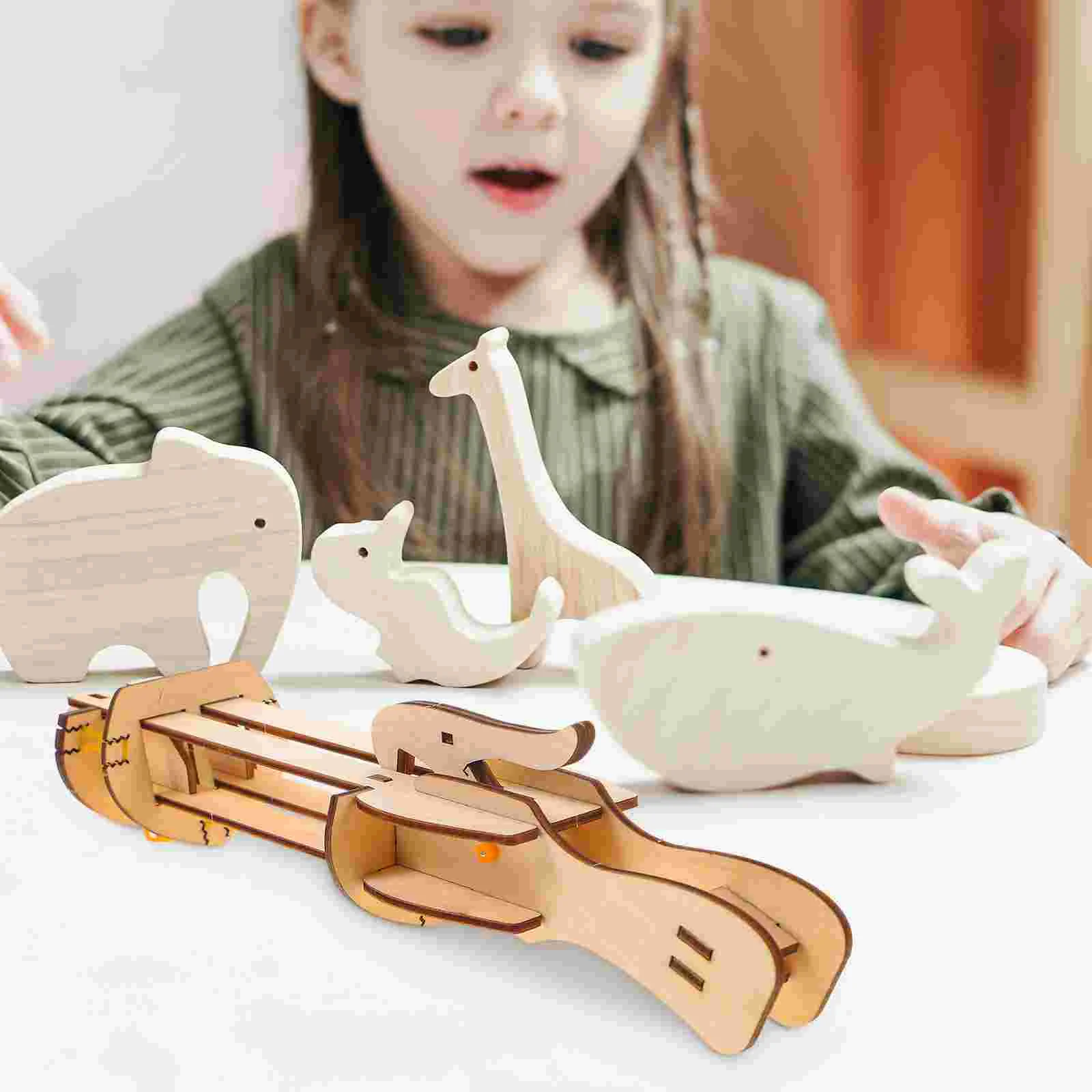 Aircraft Transmitter Toys Scientific Experiment Model Wood Wooden Paper Plane Launcher Pupils