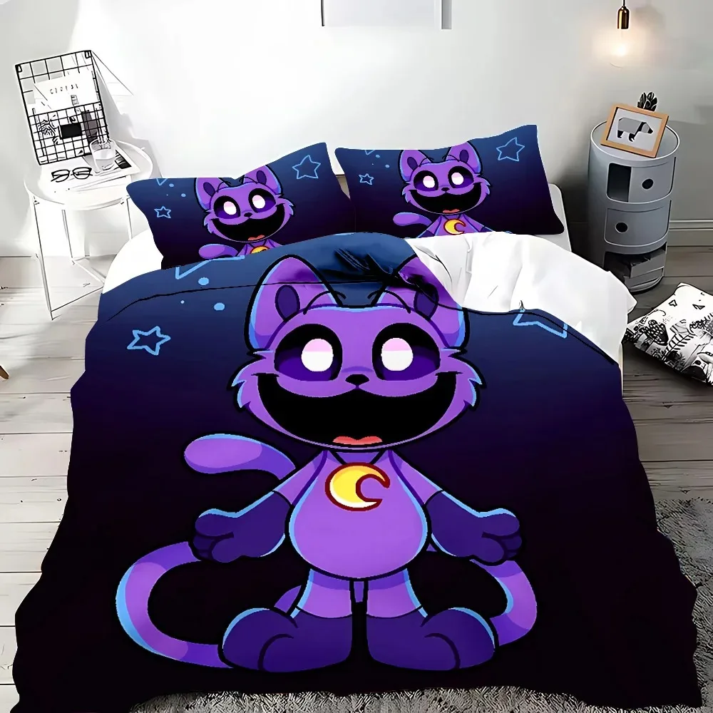 

Smiling Critters Duvet Cover 3D Exquisite Cartoon Anime Digital Print Bedding Set Comforter Bed Youth Home Decor Boys Gift