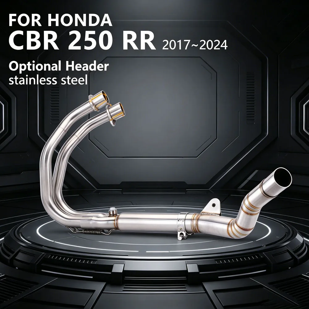 Sports Motorcycle Exhaust Kit For Honda CBR250RR 2017-2024 Moto Manifold Headers Line Pipe Compatible Original Or 51MM Muffler