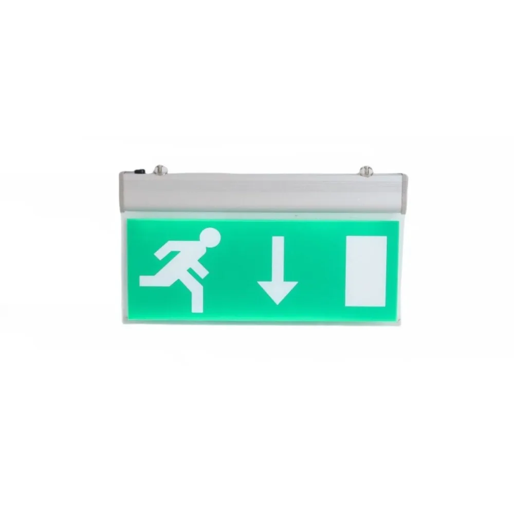 

Commercial LED Emergency Sign Lamp Green Bulb Exit Sign Security Light Left Right Safety Evacuation Indicator Light School