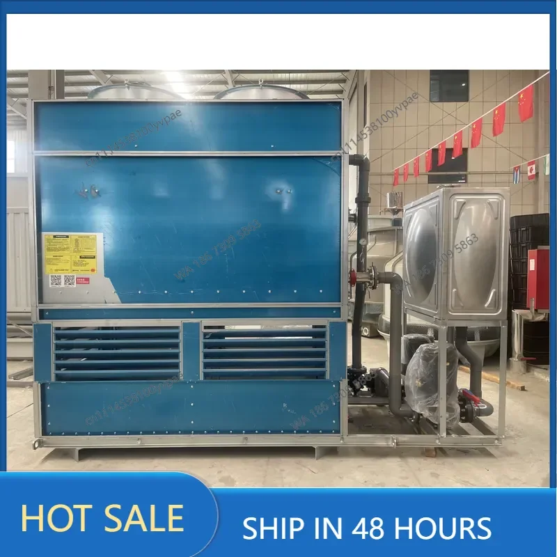 Industrial high-efficiency and energy-saving stainless steel cross-flow evaporative water indirect closed-circuit cooling