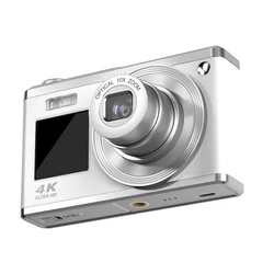 4K Ultra HD Digital Camera Telescopic Lens High Definition Dual Screen 16x Optical Zoom Fashion Outdoor Selfie Daily Recorder