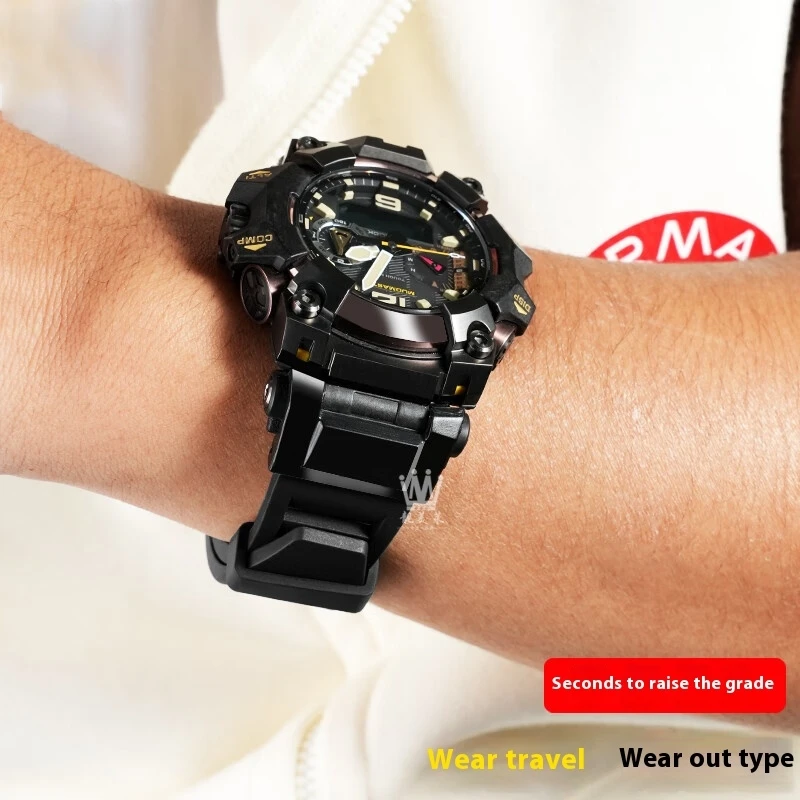 FOR Casio G-Shock Mudmaster GWG-B1000 3rd Generation Modified Sports Fluororubber Waterproof Sweatproof Men's Watch Strap - view 5