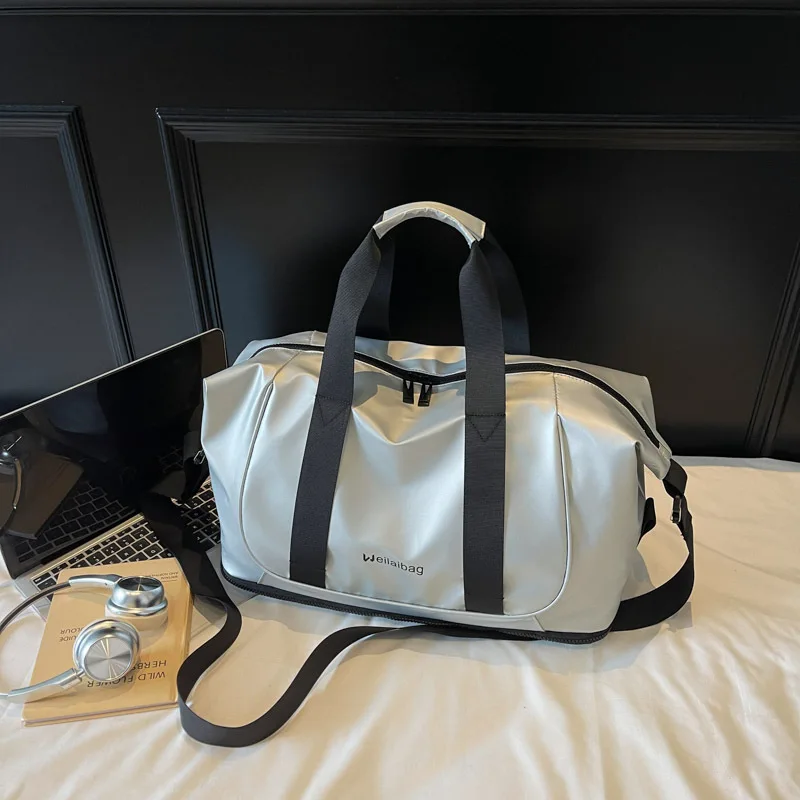 

Новинка 2024 года, большая вместительная сумка для фитнеса, женская сумка на плечо, расширяемая ручная спортивная сумка с отделением для сухого и влажного воздуха