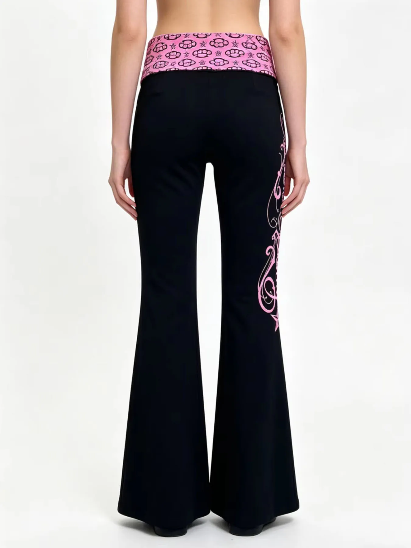 Autumn and Winter New Y2K Street Micro Pull Sports and Leisure Retro Splicing Hot Diamond Zipper Pants