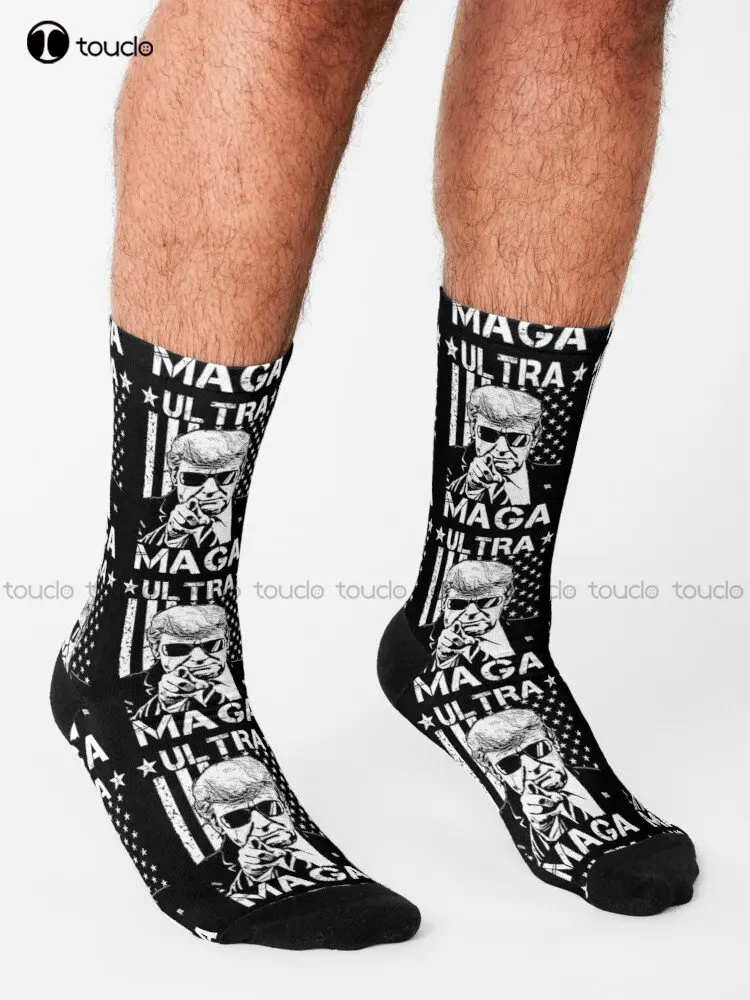 Ultra Maga Great Maga King Pro Socks Workout Socks Men Personalized Custom Unisex Adult Teen Youth Socks Custom Gift New Popular