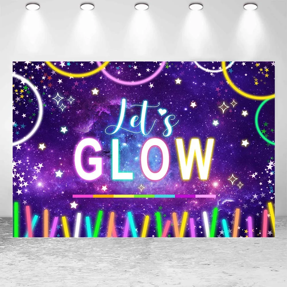 Mocsicka-写真の背景、暗いネオンパーティーの装飾、色付きのライト、子供の誕生日の背景、写真スタジオの小道具で輝きましょう